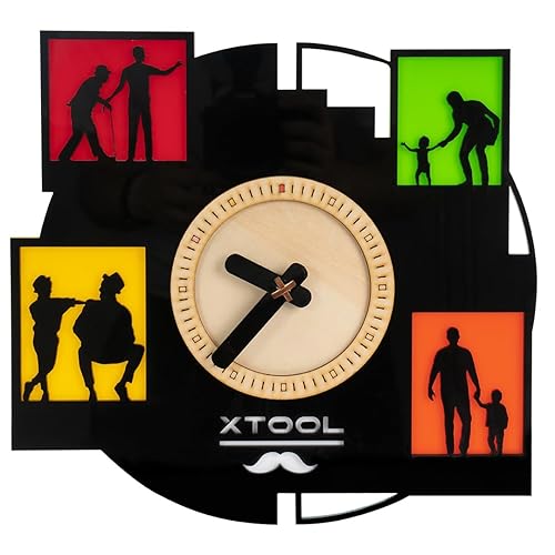 Miniatura 4 de xTool Selected Hojas acrílicas opacas negras brillantes, hoja de plástico de 12 x 12 pulgadas con grosor de 18 pulgadas, 3 piezas en blanco de