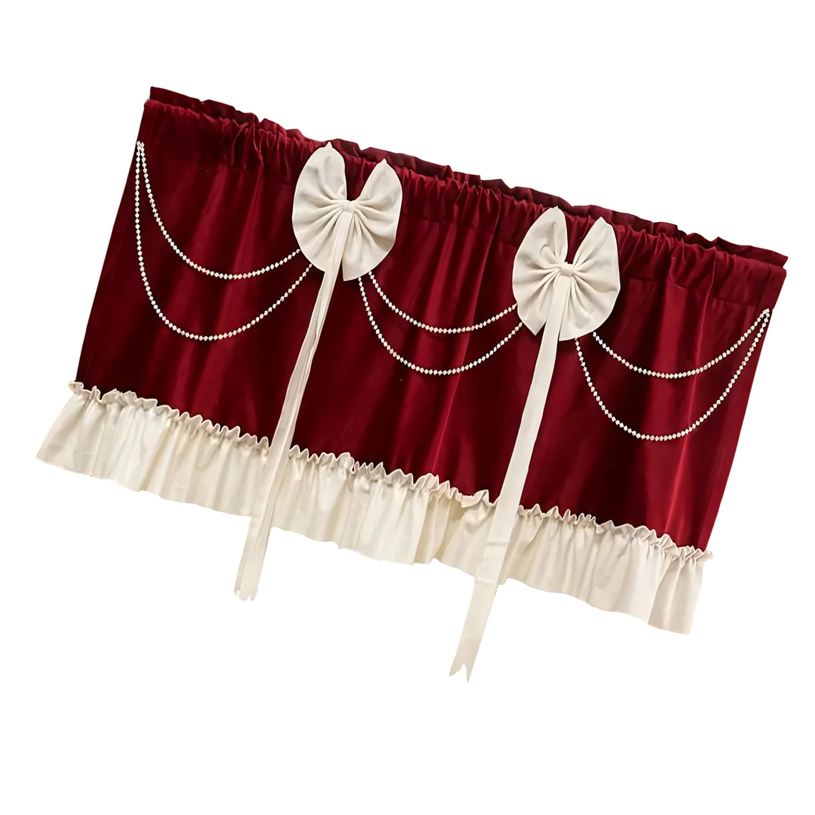 JSGHGDF Decorative Window with Lace Provide Privacy While Allowing Light Traditional Fashion Curtains