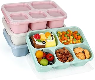 26 High Protein Lunch Box Ideas to Keep You Full Longer 39 Bento Lunch Boxes - Reusable 5-Compartment Food Lunchables Containers, S...