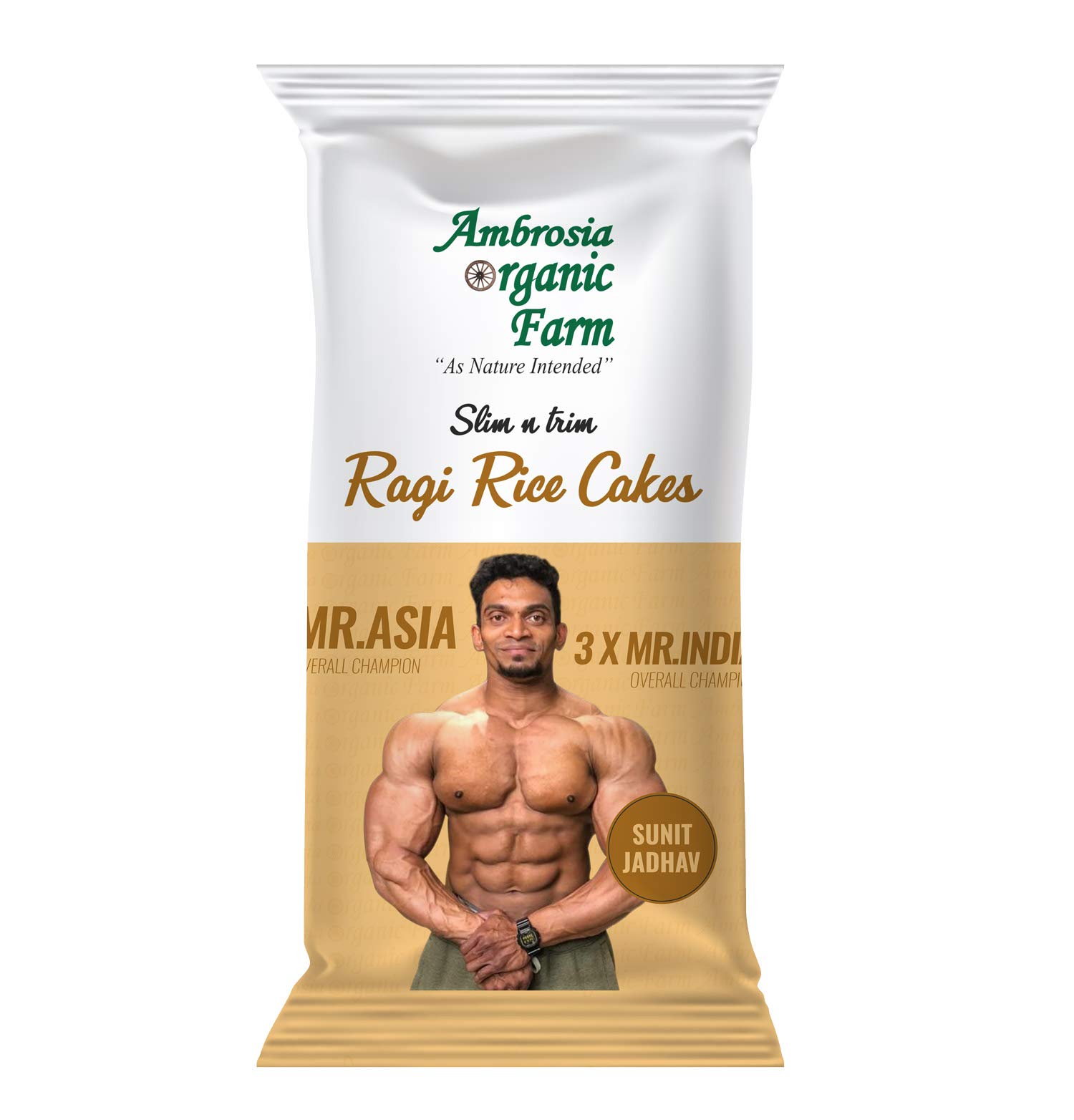Ambrosia Organic Farm Ragi Rice Cakes, No Fat, No Cholesterol, Gluten Free, Lightly Salted| Tteokbokki the Korean Brown breadsticks|Try With Crunchy Peanut Butter| Gym Edition| 150gm (Pack of 1)-image-14