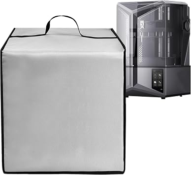 3D Printer Cover Heavy Duty Waterproof Anti-Static Nylon Lid for ELEGOO Saturn 4 Ultra 16K Resin 3D Printer,3D Printer Universal Protective Case Silver