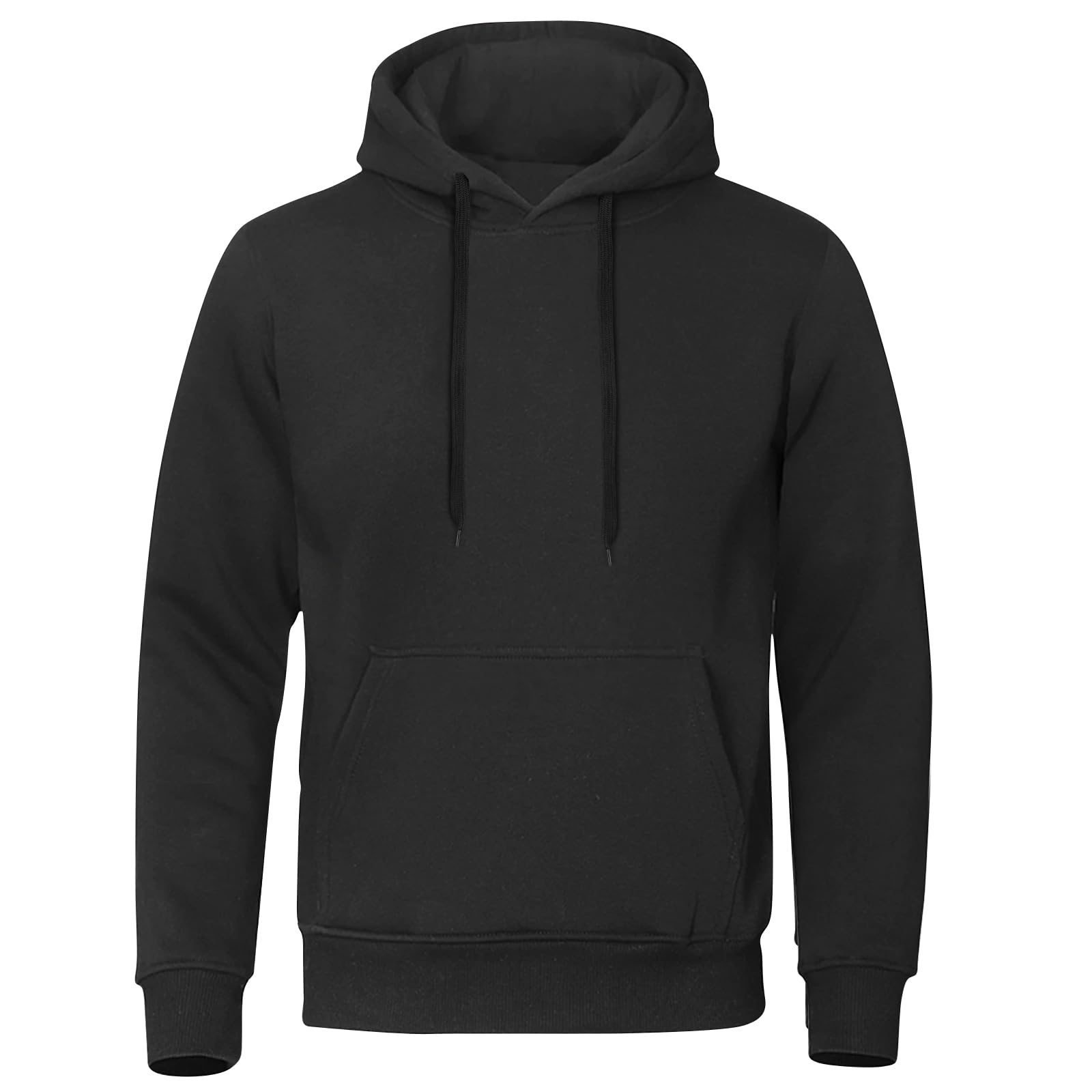 flintronicPlain Pullover Hoody, Unisex Fleece Sweater Hoodie, Warm and Comfortable Fashion Sweatshirt, Hooded Sweatshirts for Men and Women