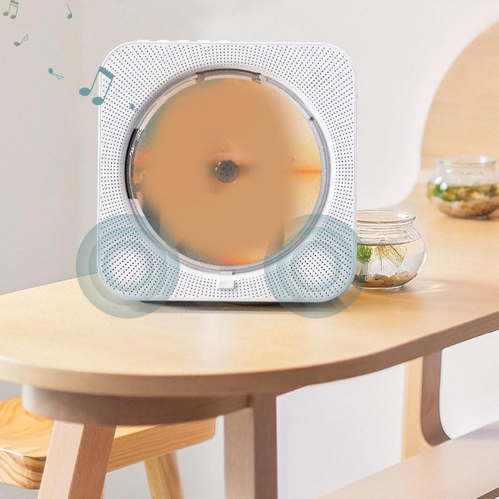 Przenośny odtwarzacz CD -718 Bluetooth, podwójne głośniki radiowe FM, USB, tryb słuchawkowy, fioletowy dźwięk stereo wtyczka EU