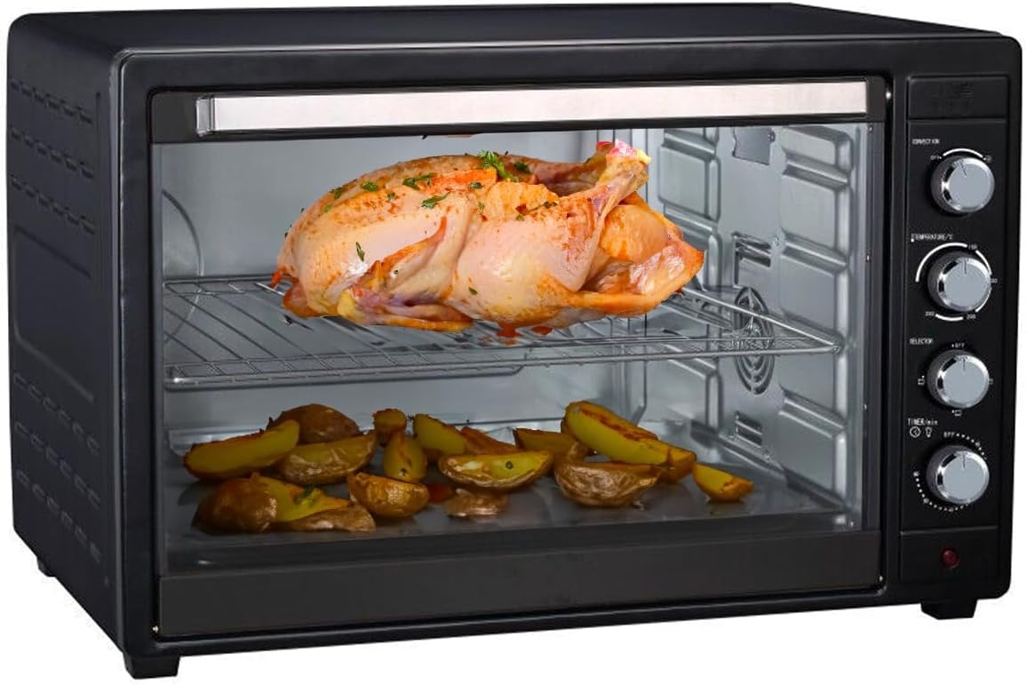 FORNO MULTIFORNO ELETTRICO VENTILATO 80 LITRI CON TEGLIA E GRIGLIA DCG MB9880