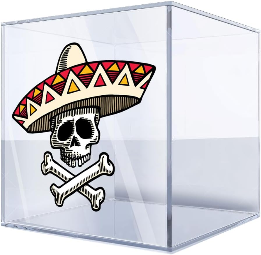 Mexican Crossbones Skull Sticker Decal for Mechanic