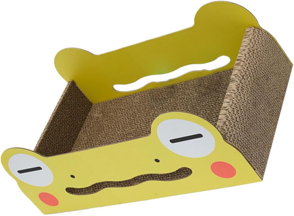 Cartoon Cat Scratch Board Cat Scratching Pad Large Capacity Corrugated Paper Small Size Indoor Kitten Playhouse