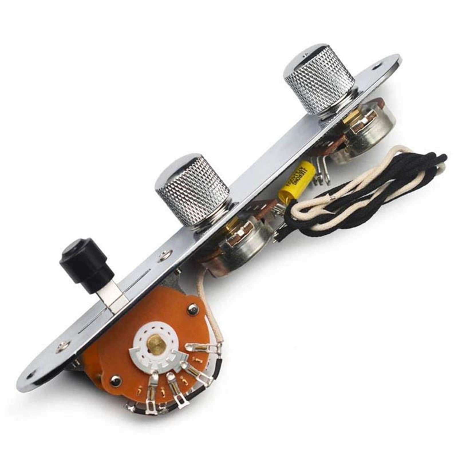 Arnés De Guitarra Potenciómetros De Eje De Latón De 500 K Placa De Control Precableada Vintage Arnés Para Guitarra Eléctrica TL