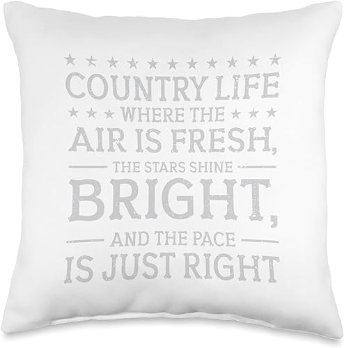 Country Life Farming Western Farmer Throw Pillow, 16x16, Multicolor