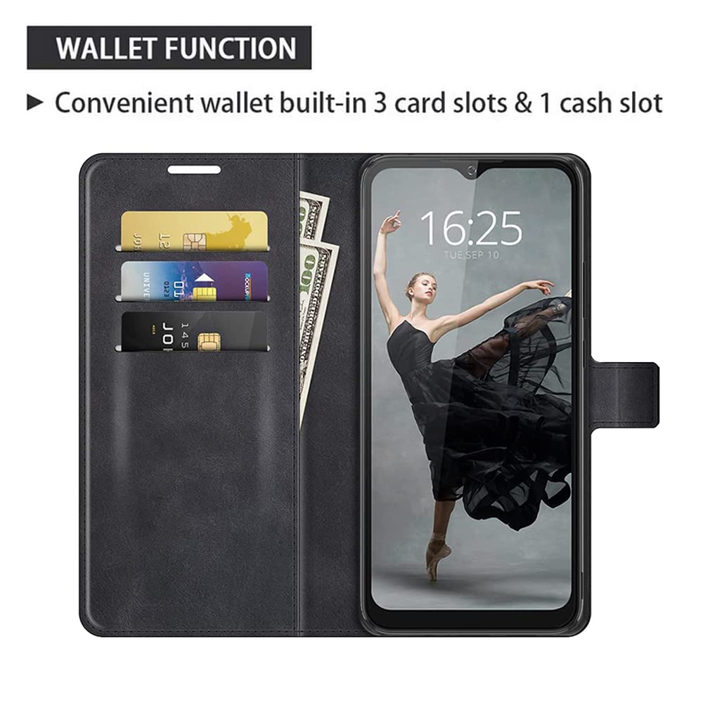Nodigo per Xiaomi Redmi Note 10 5G Cover a Libro Pelle PU Portafoglio Magnetica con Disegni Animale Motivo Antiurto Case Flip Protettiva Silicone Bumper Belle Kawaii Custodia - Gatto Bianco