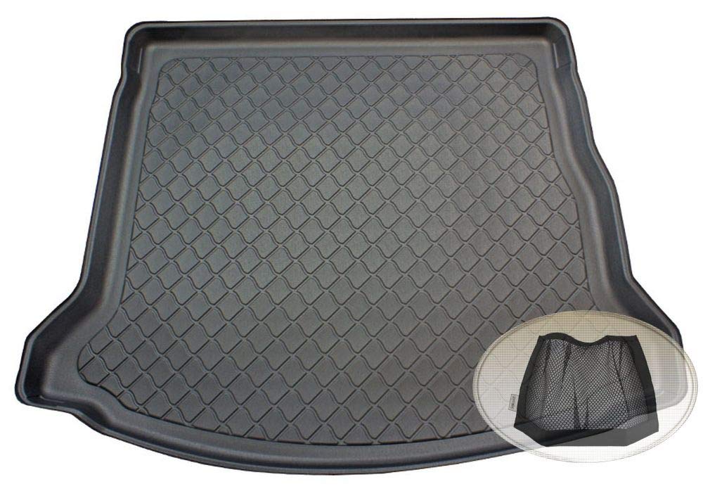 Z3121108 Gummierte Kofferraumwanne fahrzeugspezifisch + Klett-Organizer (Laderaumwanne, Kofferraummatte)