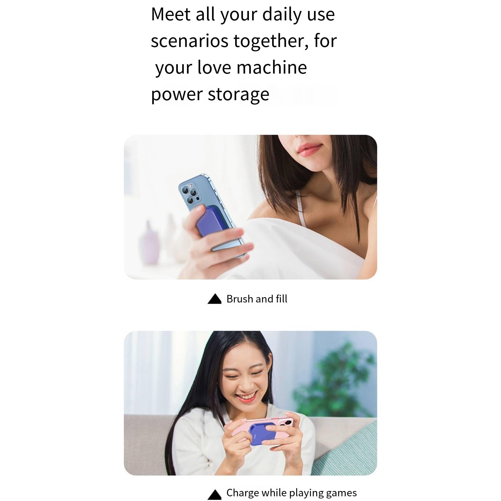 Magnetyczne ładowanie bezprzewodowe Treasure Power Bank, inteligentna funkcja rozpoznawania obiektów obcych w celu zapewnienia bezpiecznego ładowania,Grey-10000mAh