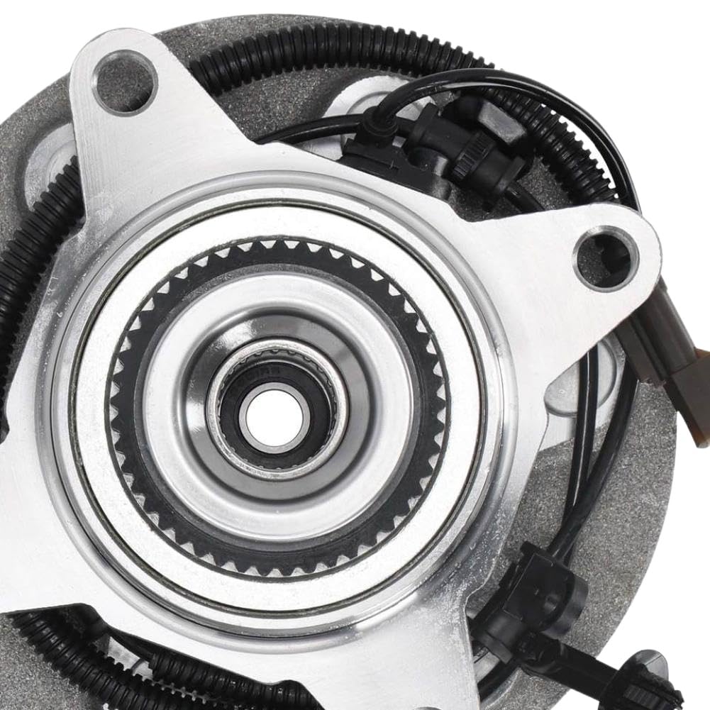 Conjunto de buje y cojinete de rueda delantera con ABS y 6 lengüetas compatible con F150 2018 2019 2020