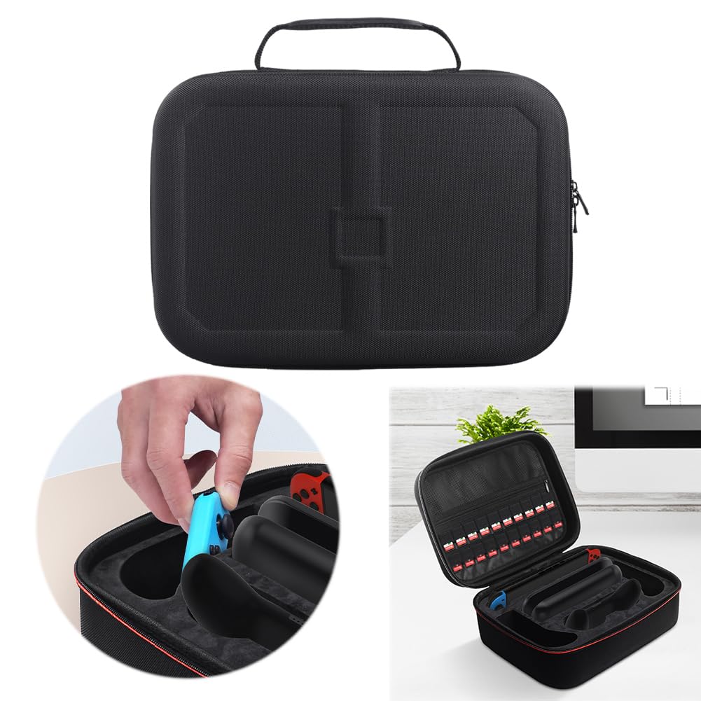 Custodia da viaggio per Switch 2, resistente, antiurto, con slot per schede di gioco e design antigraffio