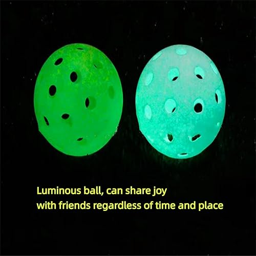 Miniatura 6 de Bolas de pickleball luminosas, para exteriores e interiores, bolas de pickleball que brillan en la oscuridad, aprobadas por USAPA (paquete de 9)