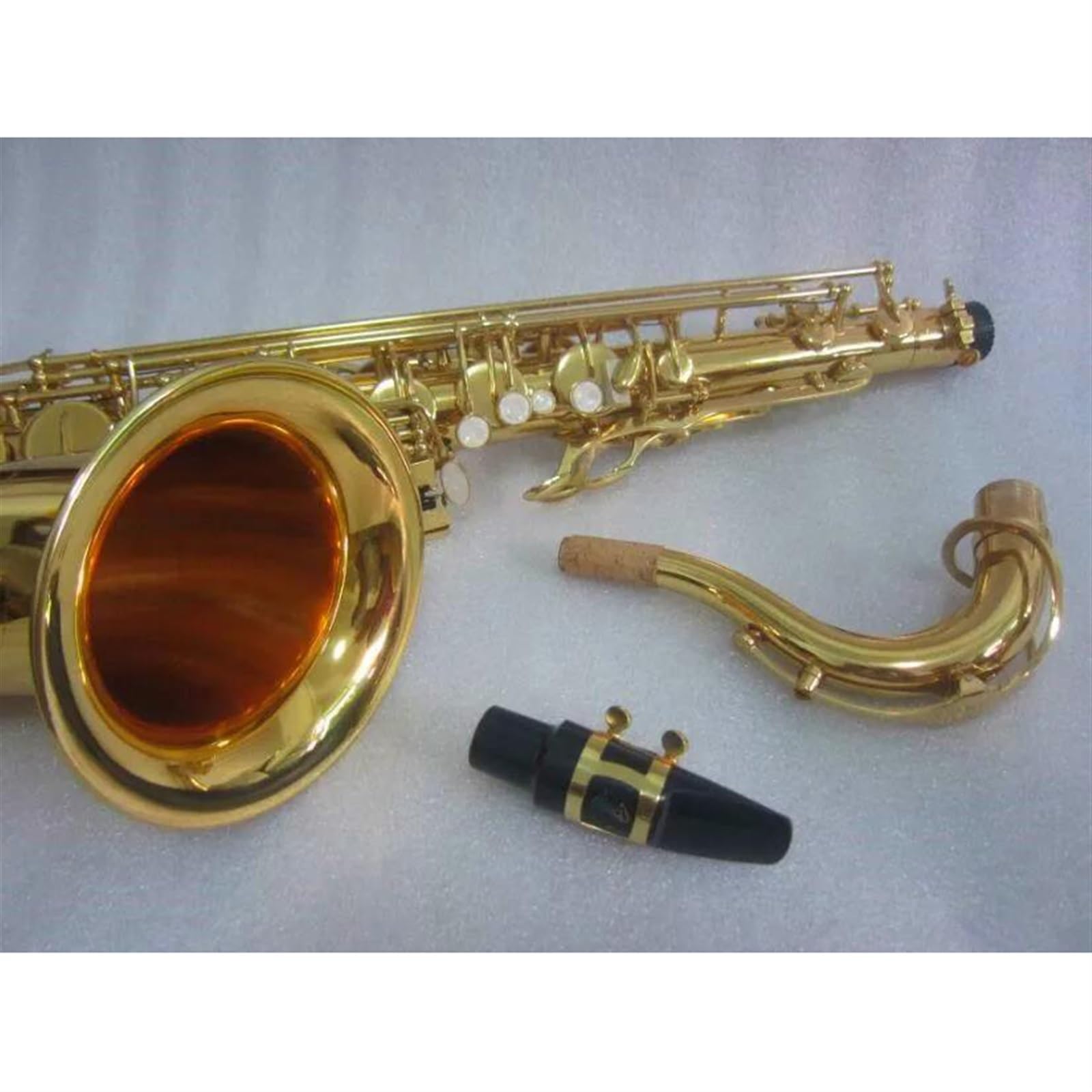 Saxofón Saxofón Tenor Si Bemol Instrumento Musical Dorado Lacado Saxo Tenor Profesional Con Estuche
