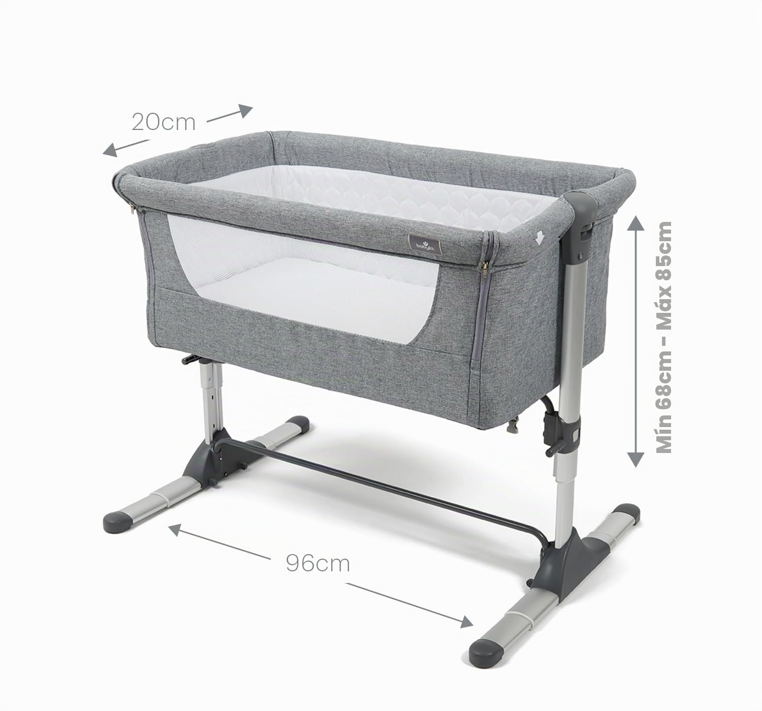 Babylo Snuggle Cuddle Co Sleeper, Gris Pizarra