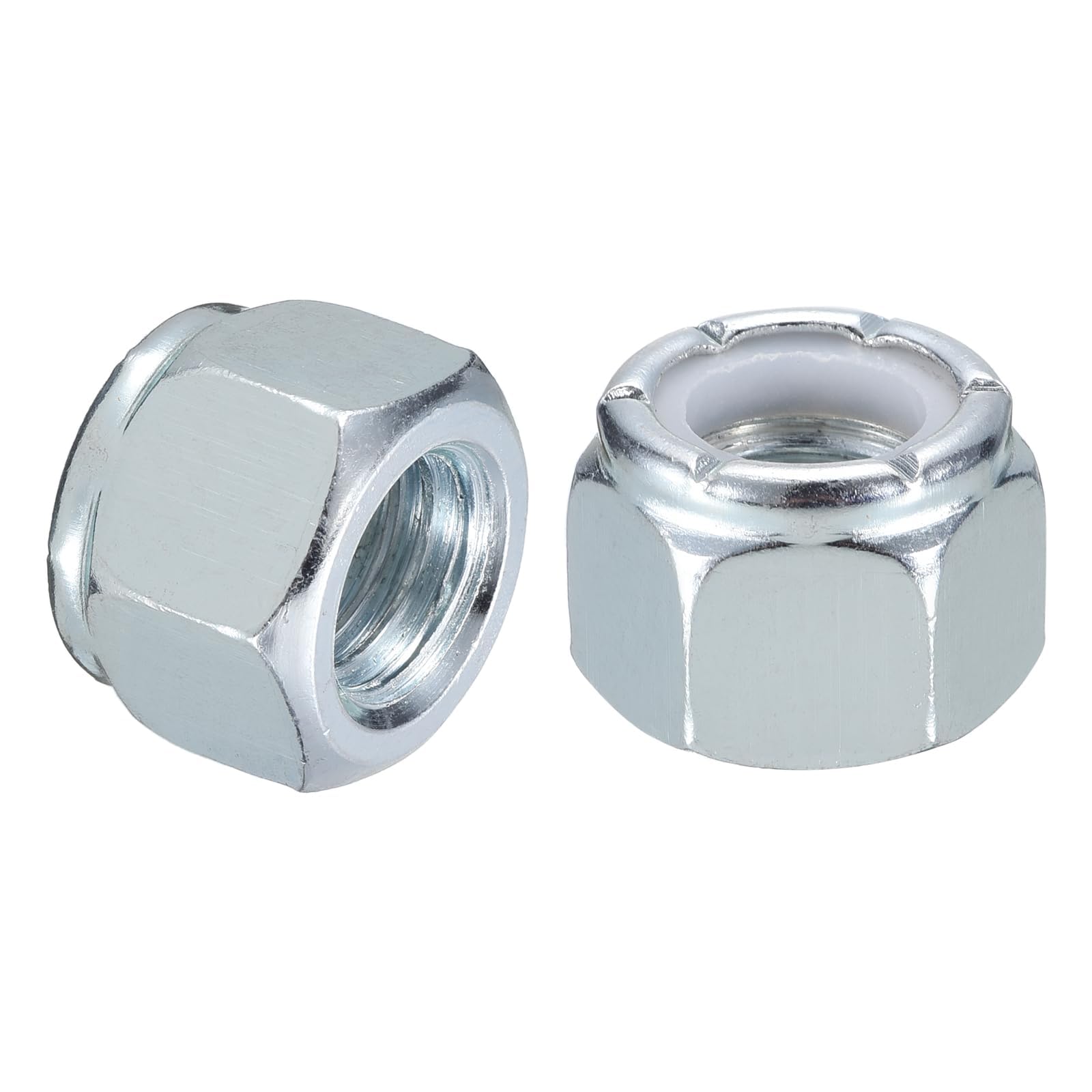 TA-VIGOR 10Pcs 5/8"-11 Nylon Hex Lock Nuts, Carbon Steel Nylon Insert Self-locking Nuts