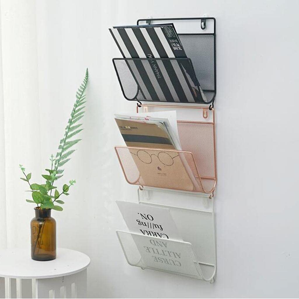 CLUB BOLLYWOOD® Magazine Holder Wall Mounted Rack for Books Newspapers Golden|Home & Garden | Home D?©cor | Wall Shelves| Wall Shelves|1 Piece Iron Magazine Rack-image-22