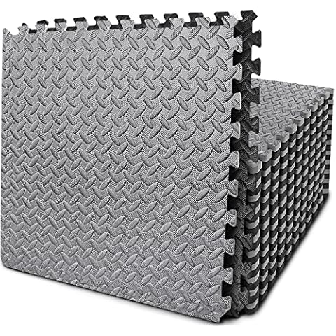 Puzzle Exercise Mat with 24 Tiles Interlocking Foam Mats, EVA Foam Floor Tiles, Protective Flooring Mats Interlocking for Gym Equipment and Cushion for Workouts Cover
