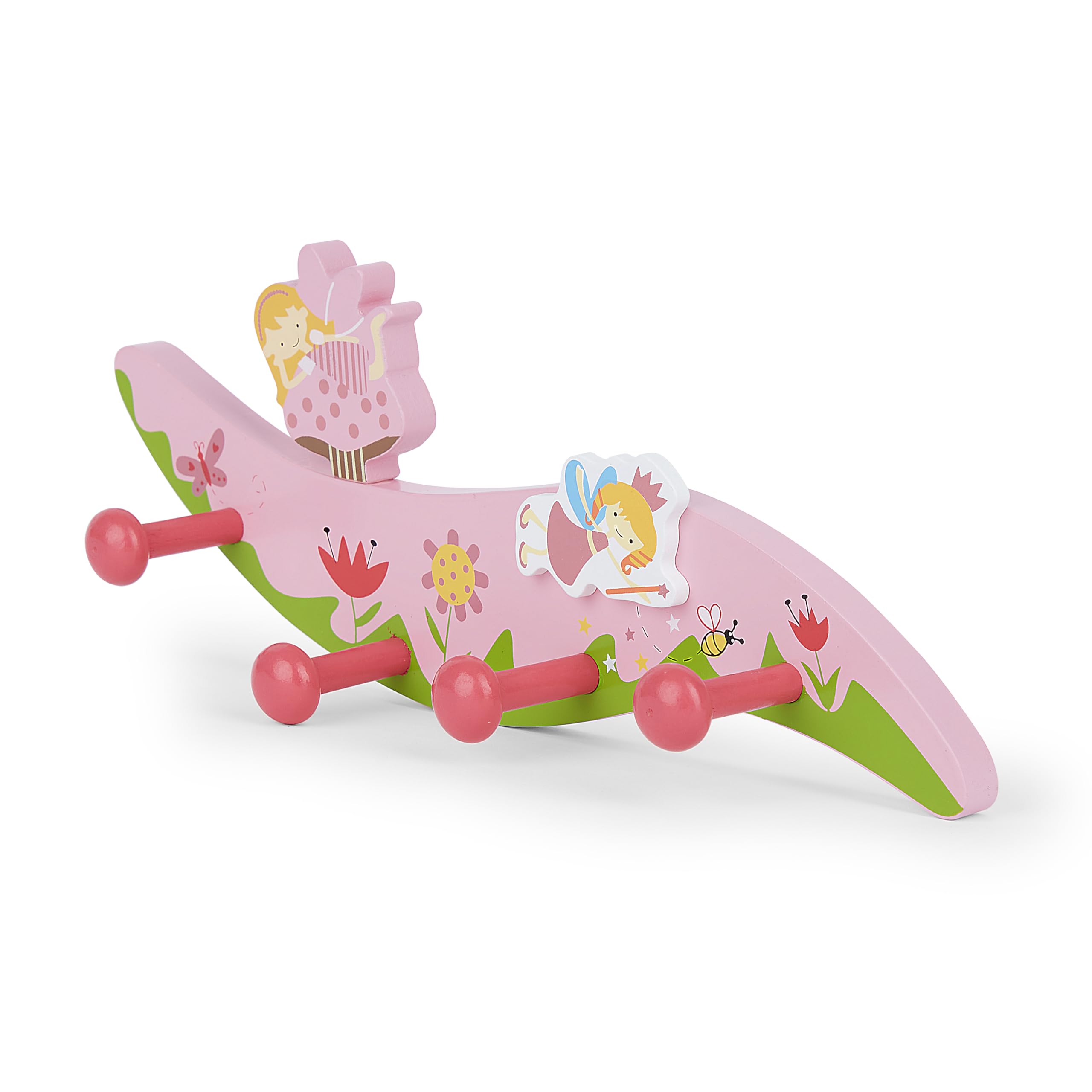 Mousehouse - set di 3 appendiabiti da parete in legno per bambini - unicorno