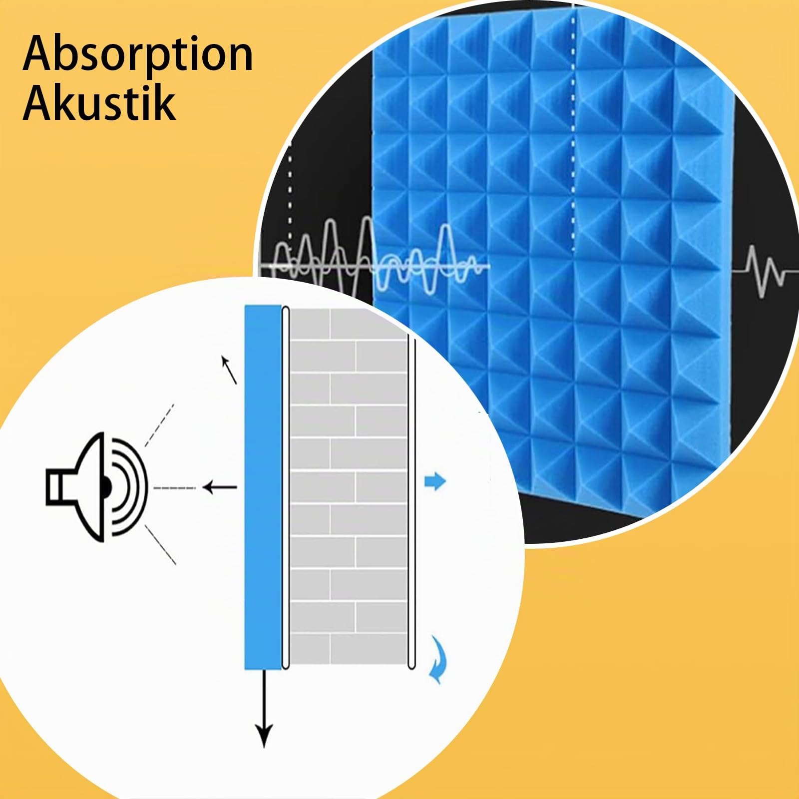 Vocal booth, Tragbare Gesangskabine, Schalldämmung Recording-Equipment, Aus Akustikschaumplatte,Mikrofon Isolierschaum, Mikrofonschutz, Studio, Singen, Podcast(60x60x60cm/Grau)
