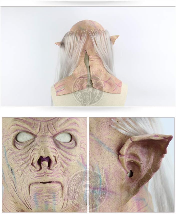 Horror Alien Mask Funny Scary Latex Mask Halloween Party Party Costume Props (Medium)