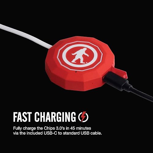 Miniatura 7 de Outdoor Tech Chips 3.0 - Altavoces para casco de nieve con Bluetooth para casco inalámbrico de audio y música para cascos de snowboard y cascos de