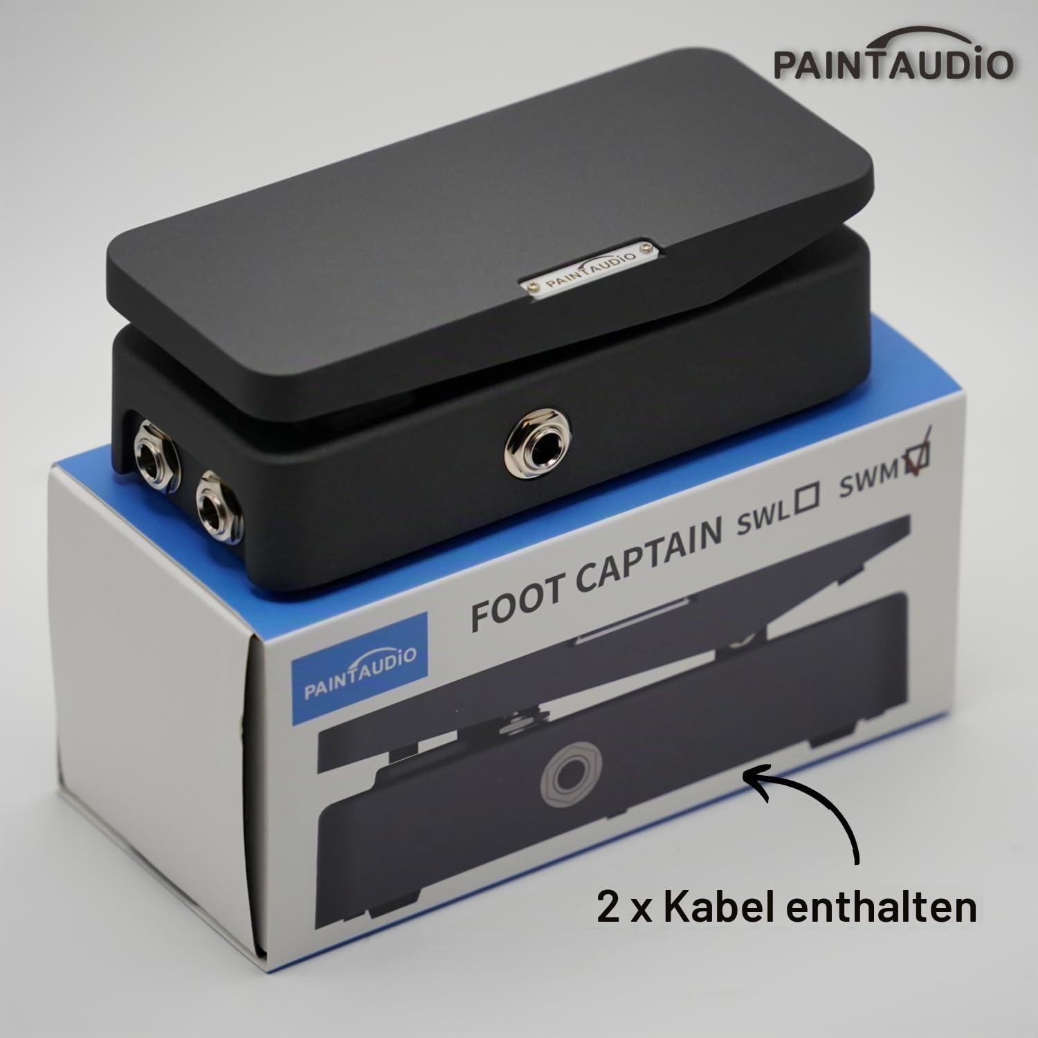 Paint Audio Foot Captain Dual Outputs Expression Pedal, Multi-Effekt-kompatibel für Tip/Ring-Verbindung (Foot Captain-SWM)