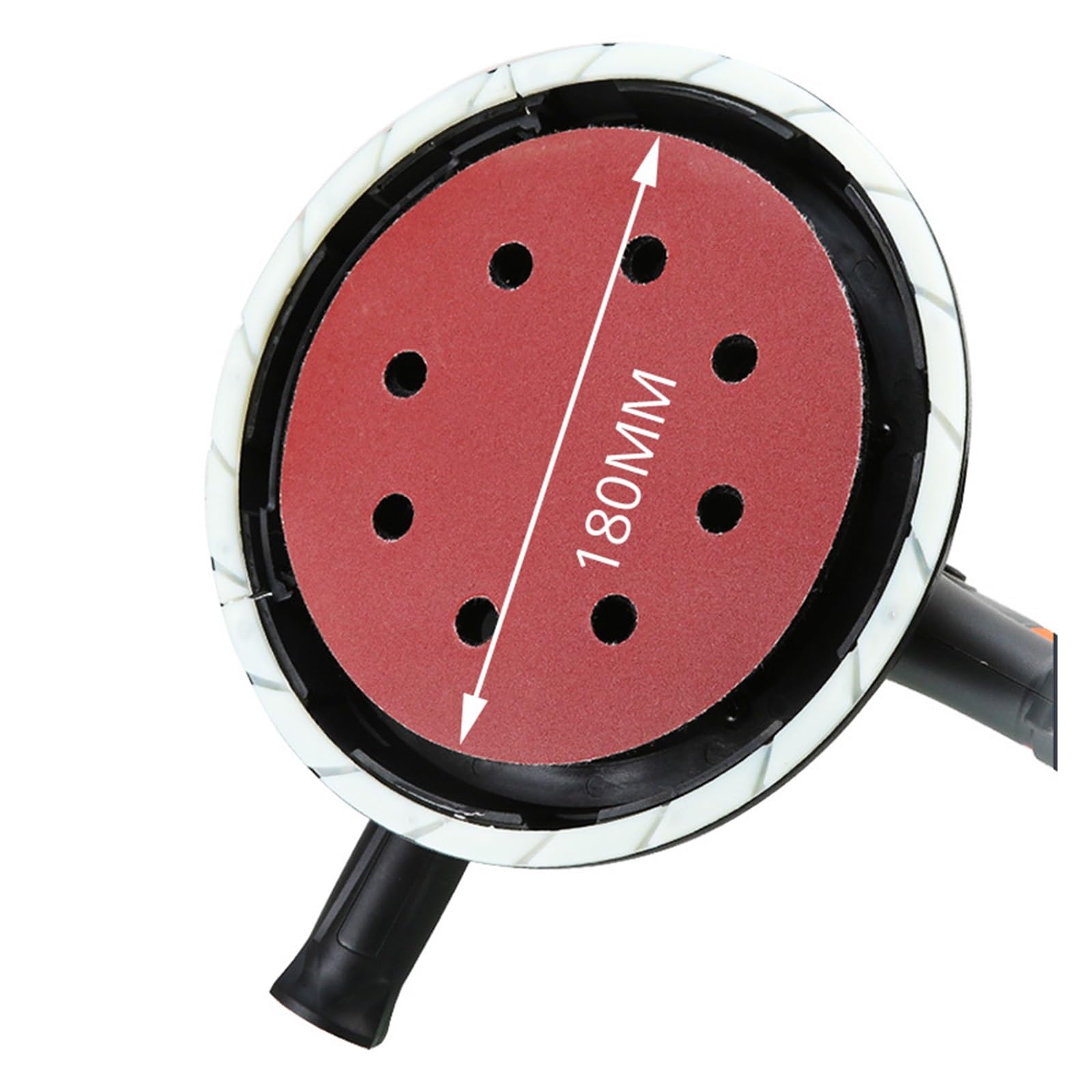 Levigatrice elettrica, Levigatrice for cartongesso 1250W Lucidatrice for stucco for pareti a velocità variabile manuale con luce a LED, tubo for polvere e sacco di raccolta
