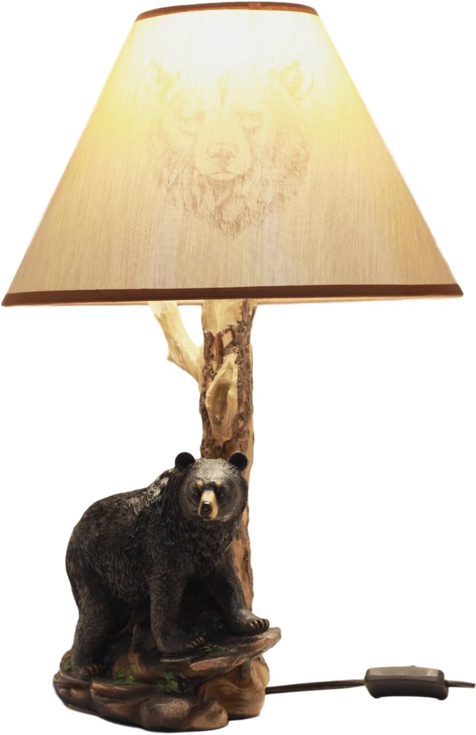 Up To 40% OFF Ebros Gift Woodlands Rustic River Black Bear Desktop Table Lamp Statue Decor with Shade 20H Best Cyber Monday 🔥 Ebros Gift Woodlands Rustic River Black Bear Desktop Table Lamp Statue Decor with Shade 20H