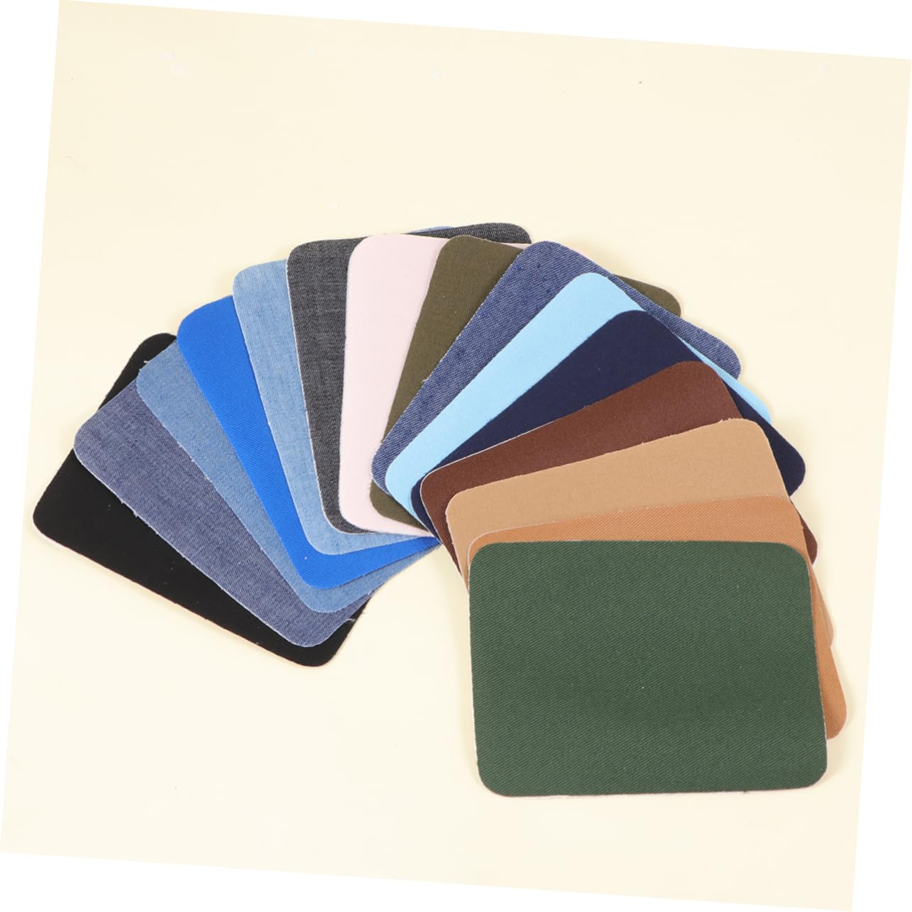 Tofficu 90pezzi Patches Denim Per Abbigliamento Kit Di Toppe Adesive Per Cucire e Riparare Maglioni Giacche e Pantaloni Mix Per Decorare e Rinforzare Tessuti