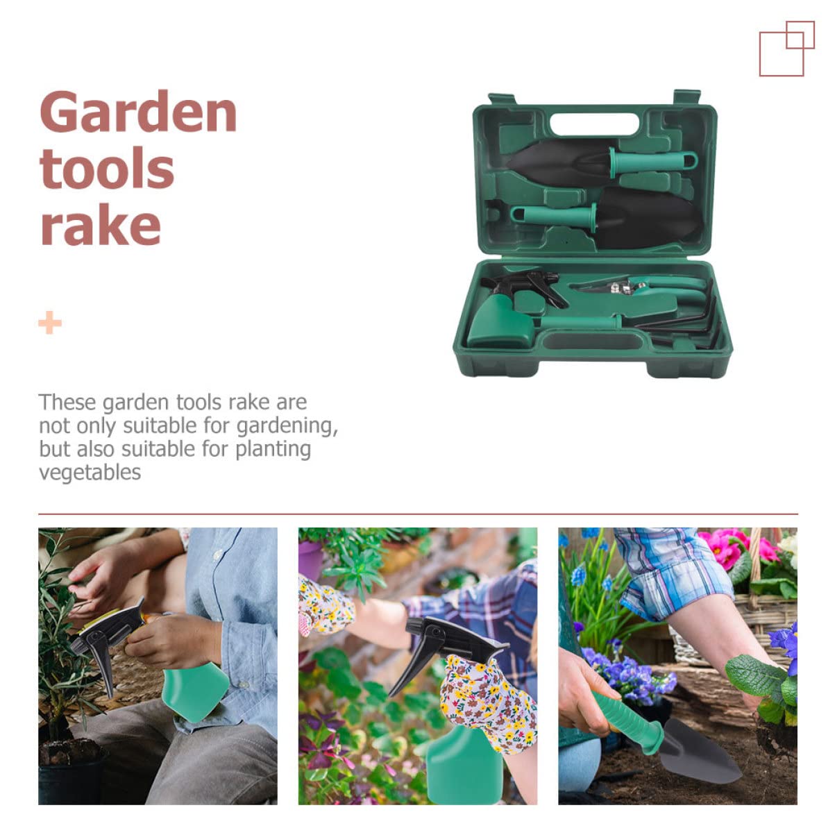 Yardwe 1 Set Strumenti Da Giardinaggio Organizer Per Attrezzi Da Giardino Strumento Di Diserbo Strumento Di Giardinaggio Strumenti Vegetali Pala Forbici Da Potatura Per Giardinaggio Pp