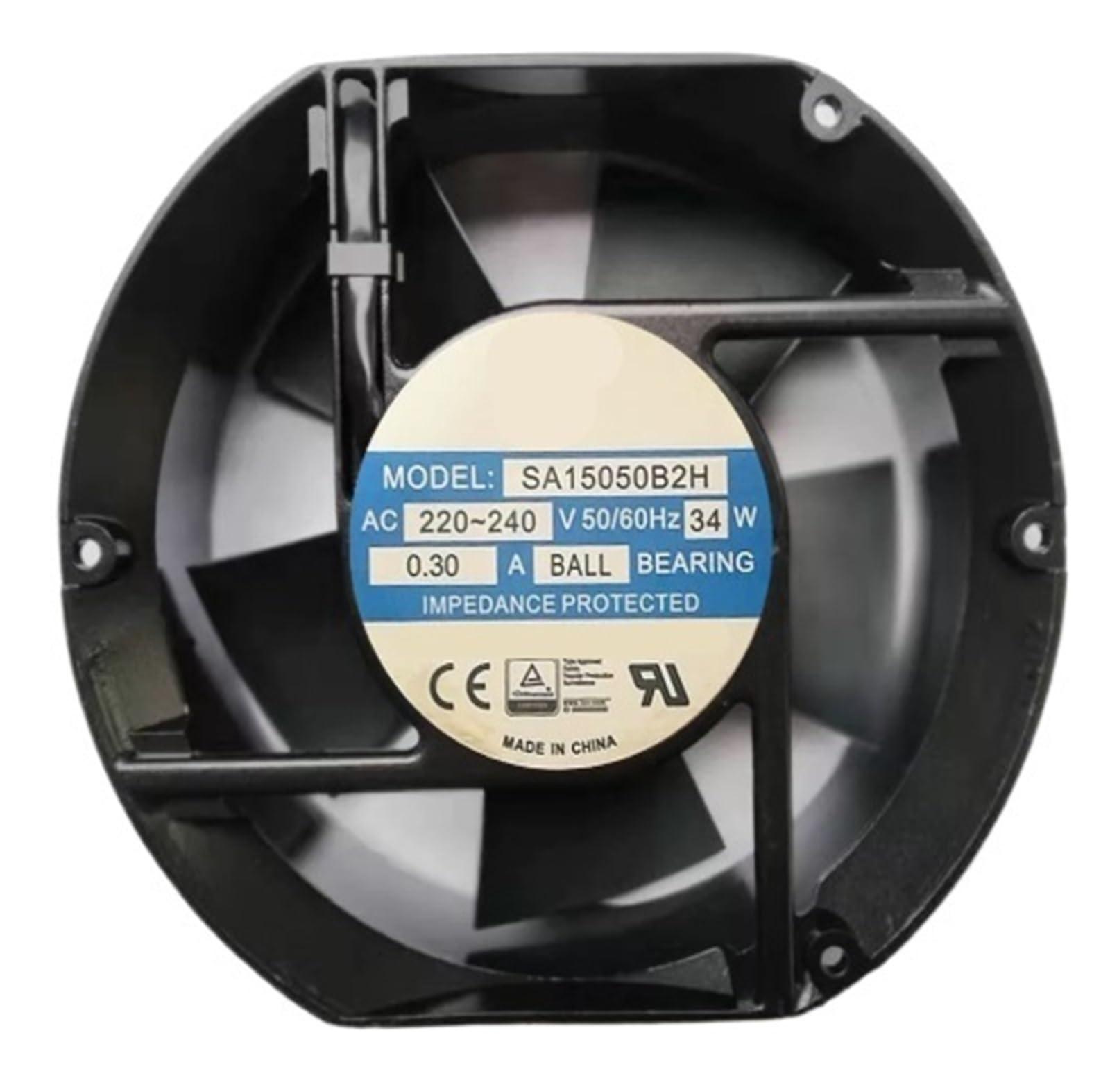 Lzikkgki One Color Sa15050b2h Ac 220-240V 0.03A 150X150x50mm 2-Wire Cooling Fan