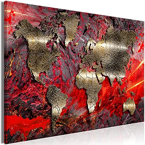 murando Canvas Wall Art 120x80 cm / 48"x32" 1 pc. Non-woven Canvas Prints Image Framed Artwork Painting Picture Photo Home Decoration - world map k-A-0207-b-d