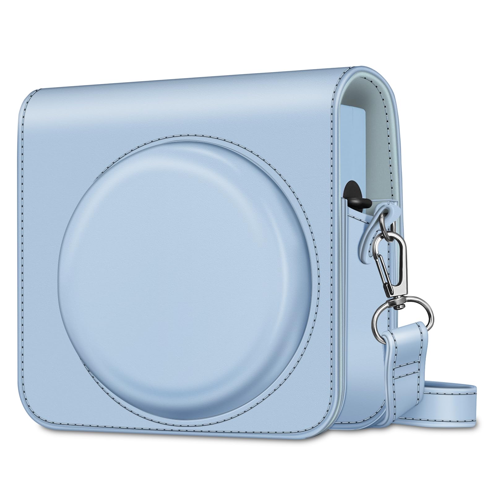 Hellohelio Para Fujifilm Square SQ10 Cámara, Clásico Vintage PU Cuero Compacto Caso Bolsa Con Correa De Hombro Ajustable Para Proteger Fuji SQ10 Cámara Marrón