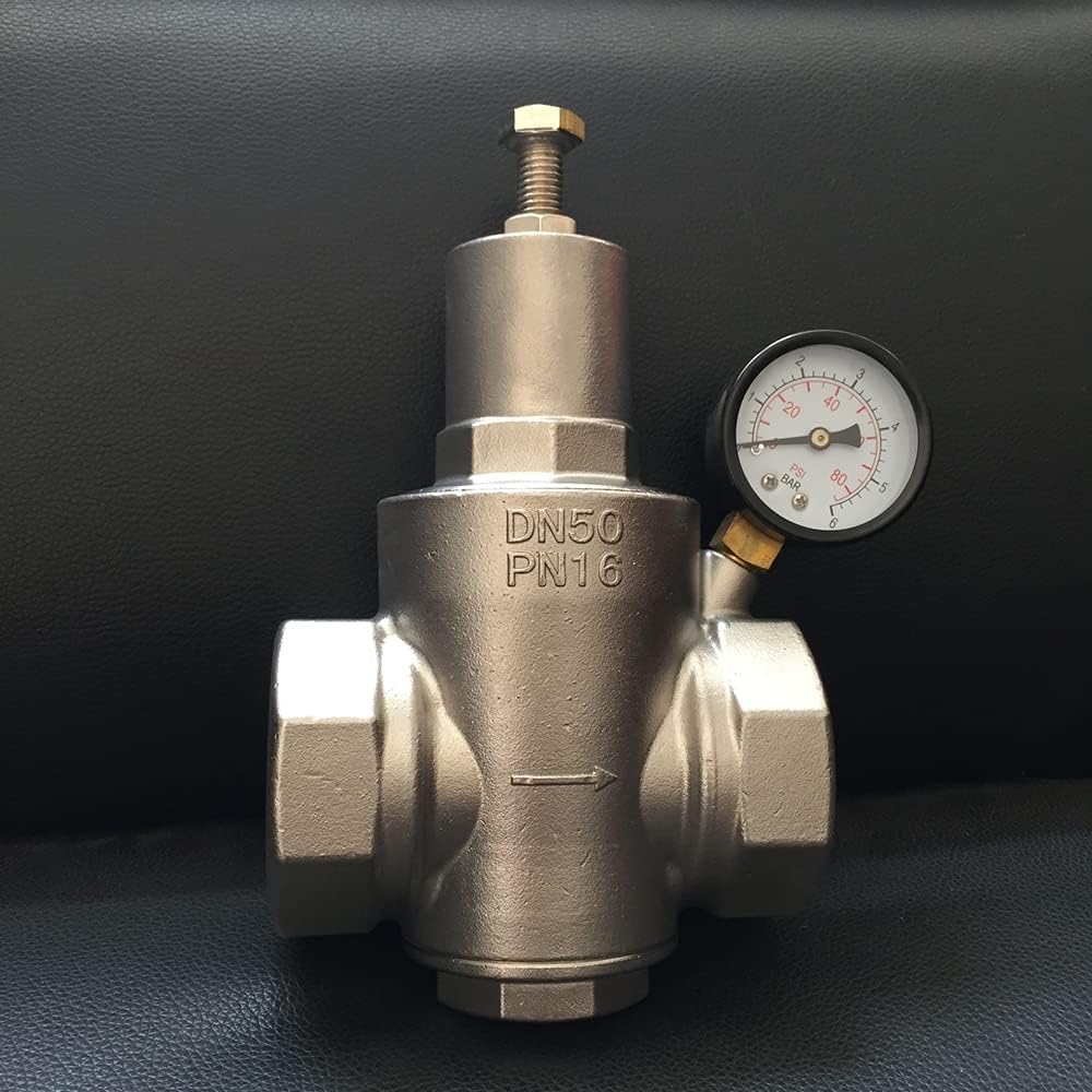 Pressure Reducing Valve, 304 Stainless Steel, Globe Valve, Dn15 (Dn25), Silver