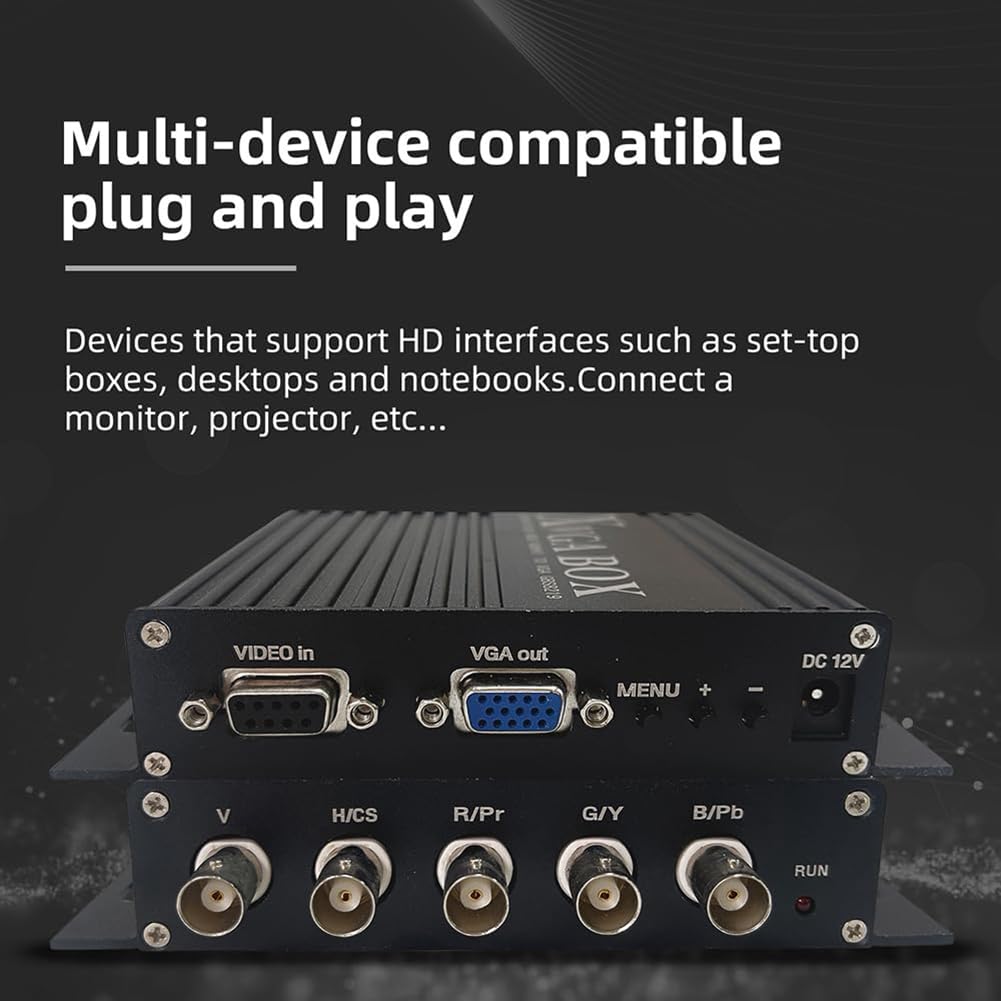 Convertidor de Vídeo Industrial XVGA Box RGB A VGA RGBS A VGA Convertidor de Vídeo para Monitor Industrial GBS-8219 Enchufe UE