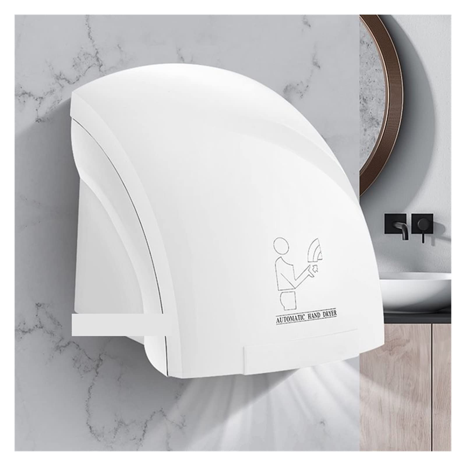 Secador de manos automático para hotel, restaurante, oficina y baño doméstico, máquina de secado por inducción de aire caliente y frío