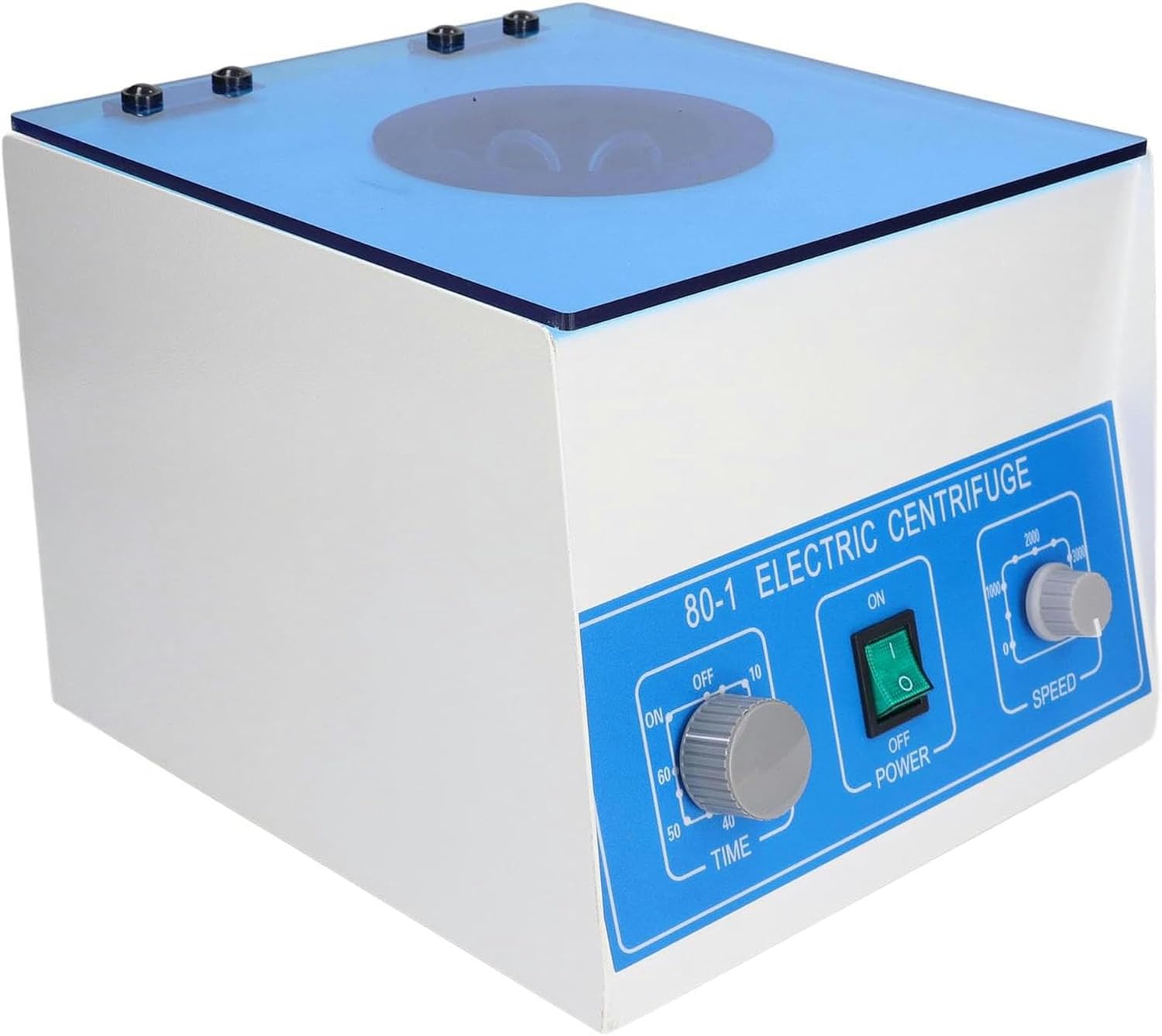 FLTRGO Centrifuge Machine, 1435 G Centrifugal Force, Fixed Angle Rotor, 4000 RPM, Aluminum Electric Table Centrifuge for Laboratories