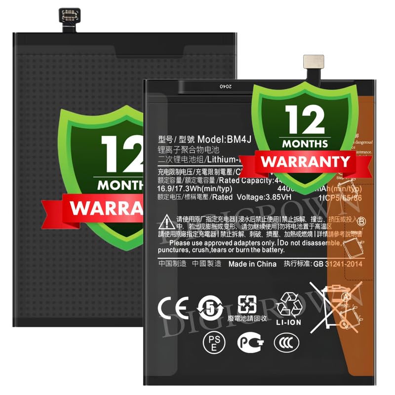 Image of Original BM4J Battery Compatible for Xiaomi Redmi Note 8 Pro - (4500mAh) - 1 Year Warranty DF7