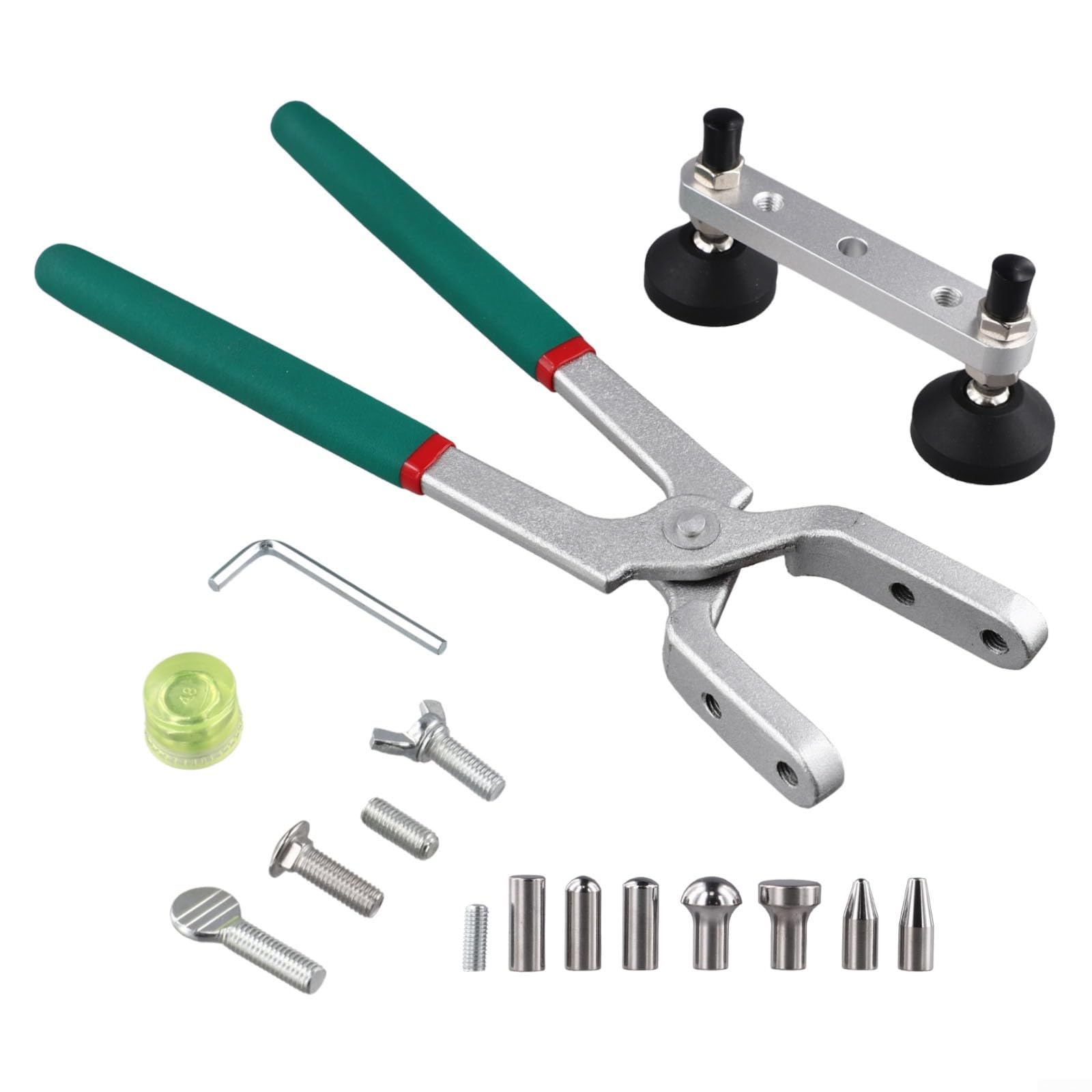 Kit d'outils de réparation de bosses sans peinture, avec pince pour bords de portières de voiture, pince de réparation de bosses en métal de 33 cm, pour restauration de forme de panneau de carrosserie