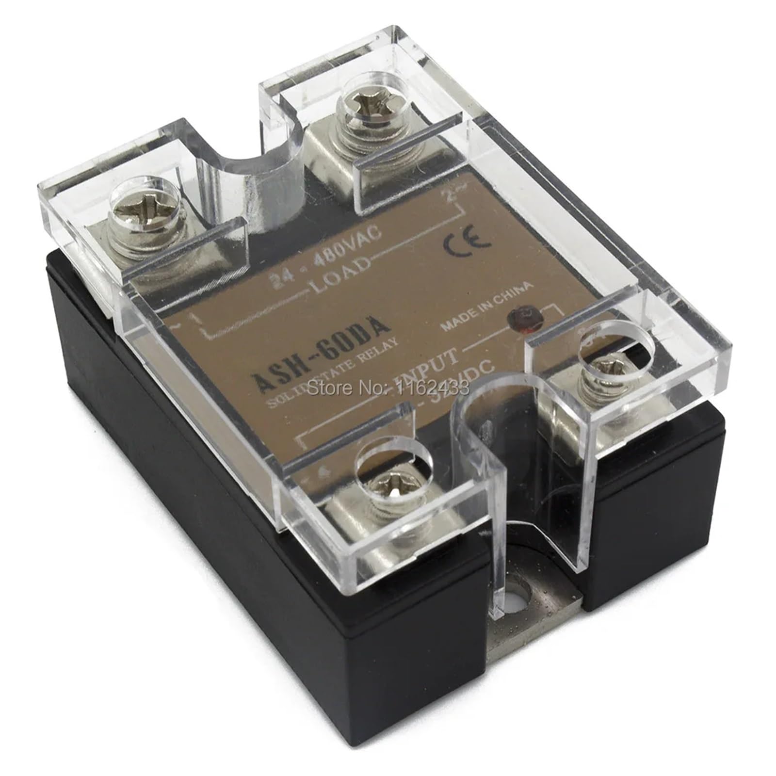 WBNFFUCYU ASH-60DA Single Phase DC to AC 60A 480VAC Solid State Relay 60DA SSR