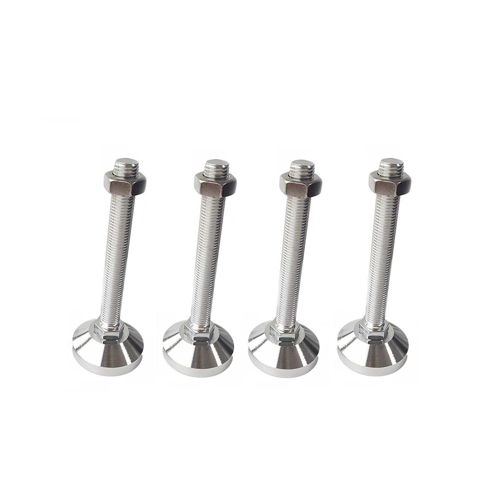 Patas niveladoras Pata niveladora ajustable de alta resistencia Pata niveladora de muebles con tornillo, enderezador de pie con rosca completa, riel nivelador de base de 60 mm, adecuado for máquinas,