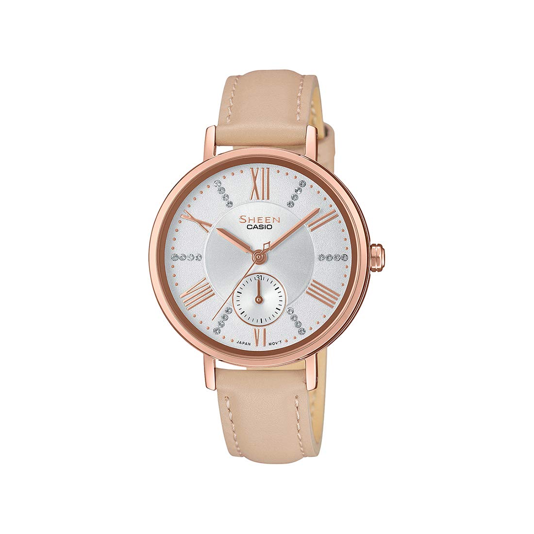 Casio Analog Silver Dial Womens Watch - SHE-3066PGL-7BUDF (SX241) (B07MGRNYFV) Amazon Price History, Amazon Price Tracker