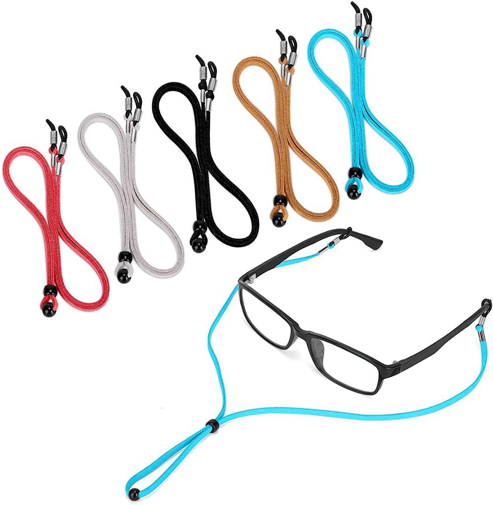 ELECDONMen's and Women's Adjustable Anti-slip Eyeglass Chains Lanyard (5 Pieces)