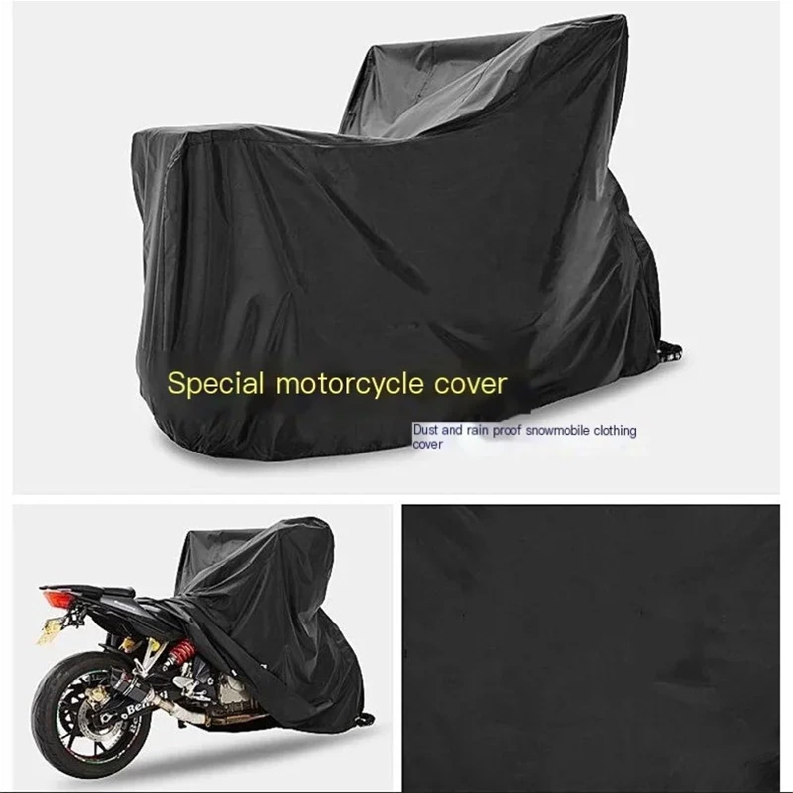 Pokrowiec na motocykl Wodoodporna motocyklowa osłona przeciwdeszczowa na zewnątrz, osłona przeciwsłoneczna na motocykl, ochrona przed promieniowaniem UV, 190t zewnątrzPokrowiec na motocykl(Orange,XL)