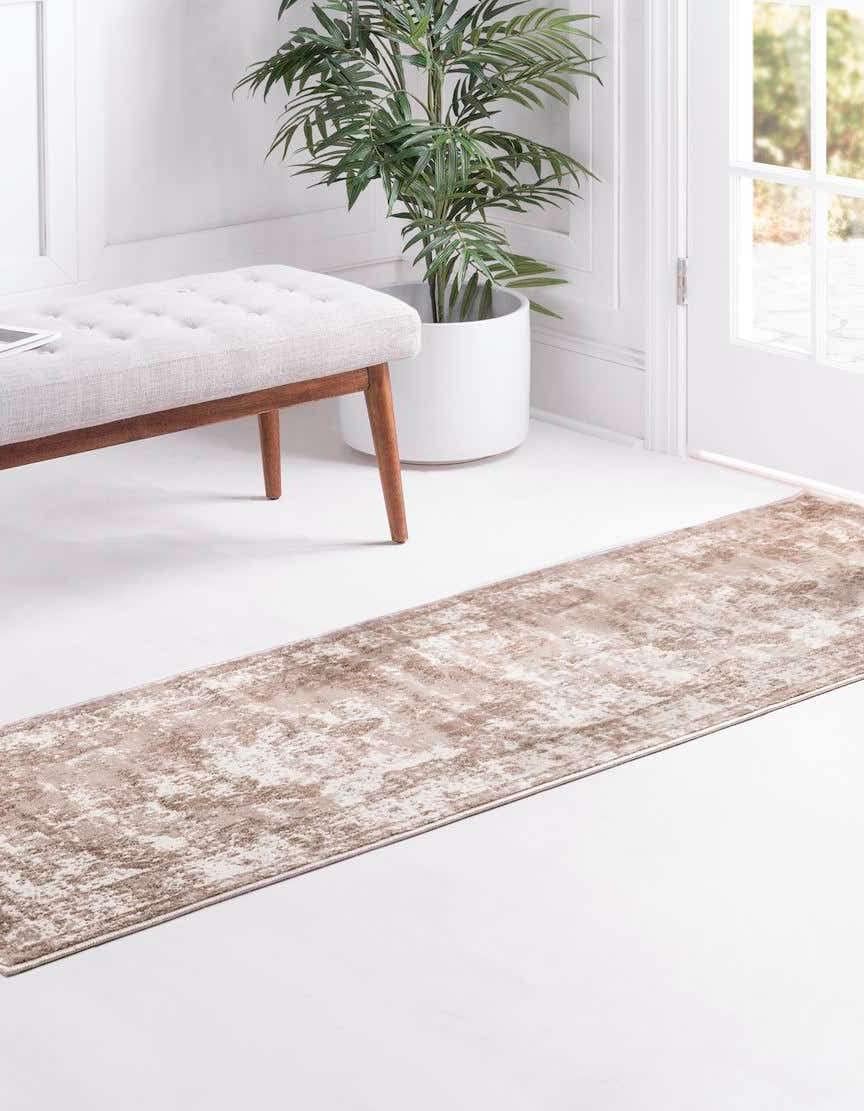 Unique Loom Sofia Collection Area Rug - Salle Garnier (2' x 8' Runner, Beige/ Ivory)
