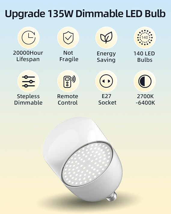 Skytex Softbox Lighting Kit 2Pack,20x28in Soft Box |Upgrade 135W 2700-6400K 100V-240V AC E27 LEDBulb Continuous Photography Lighting,Photo Studio Lights Equipment for Camera Shooting,Video Recording