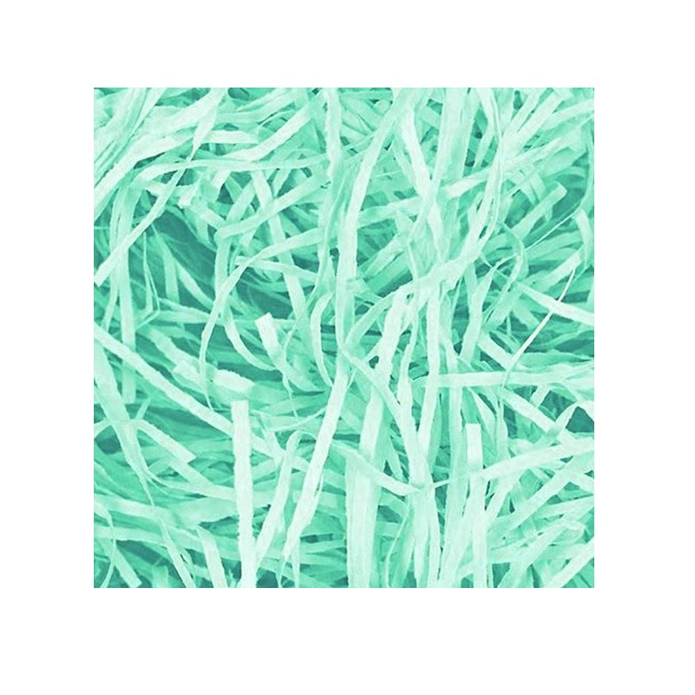 Cool Crafts Shredded Paper Crinkle Confetti Raffia Paper for Gift Wrap Pack Box Filler Easter & Christmas Decorative Packing Craft DIY (Green, Sample Product)