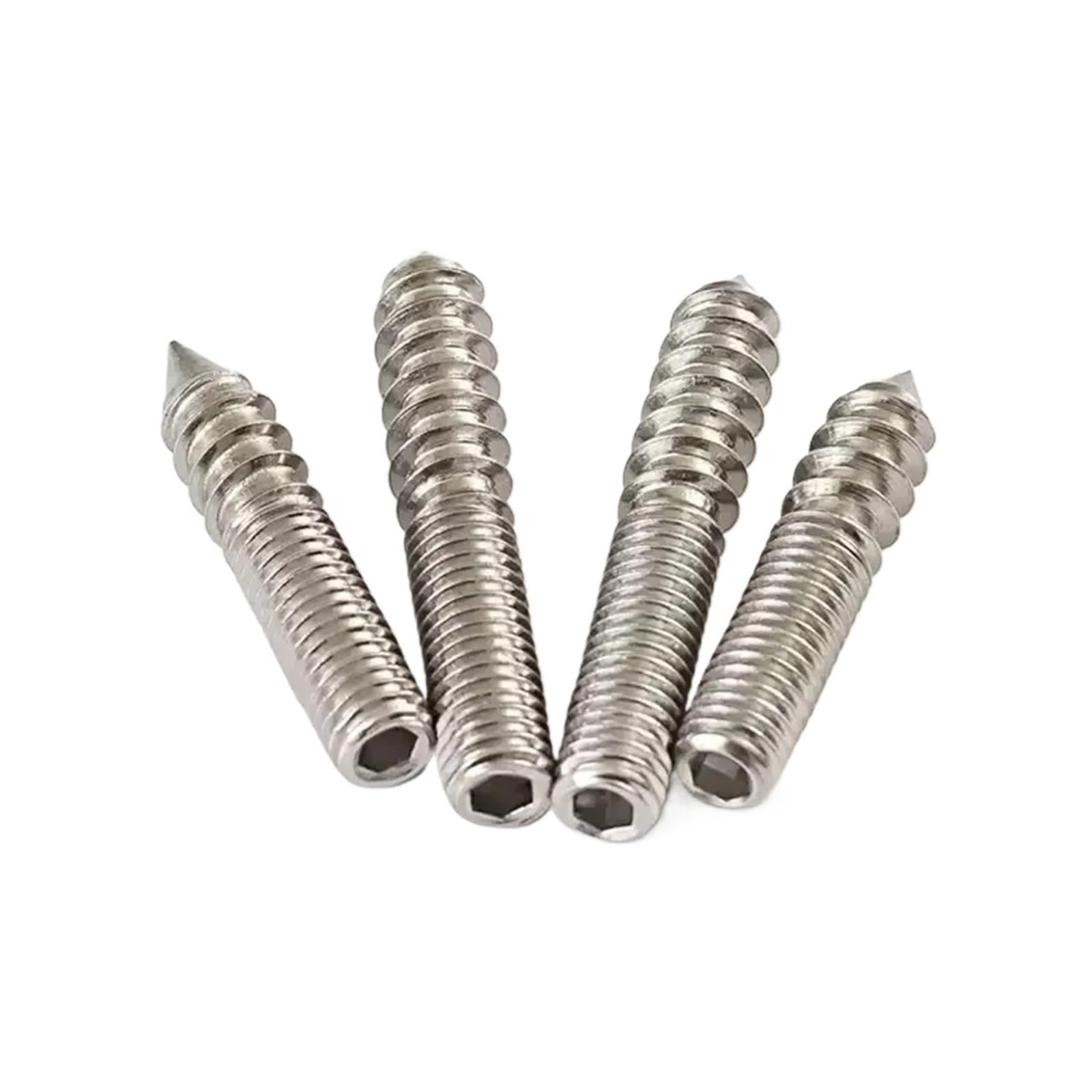 Tornillos autorroscantes de doble extremo de acero inoxidable M4-M8 30-50 mm, paquete de 20(30MM-M8)
